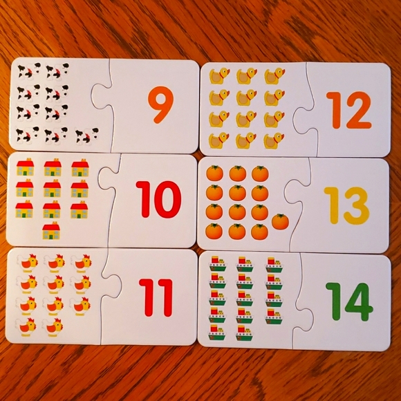 40 pc Match-It Counting 20 Puzzles Preschool - Picture 3 of 5